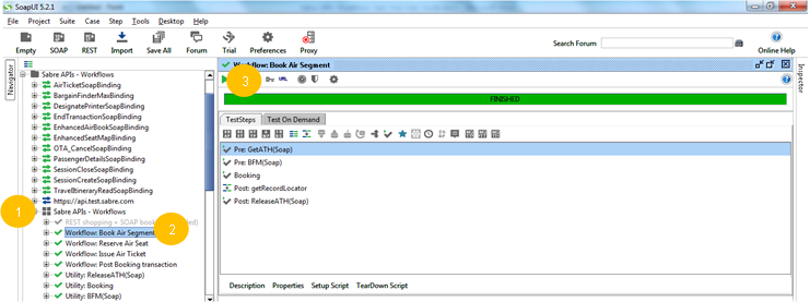 Running Test Cases/Workflows