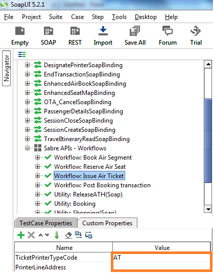 Test Cases results